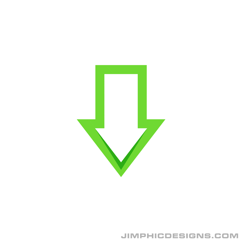green arrow icon down