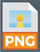 PNG file format icon