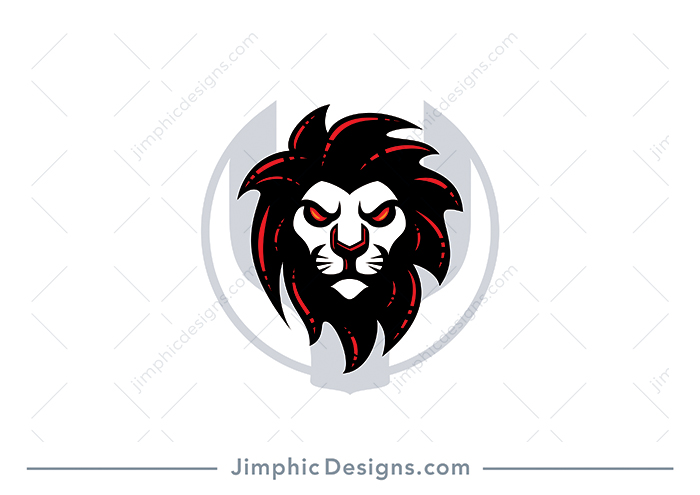 Modern and sleek lion head design with his nose shaped as a wrench tool.