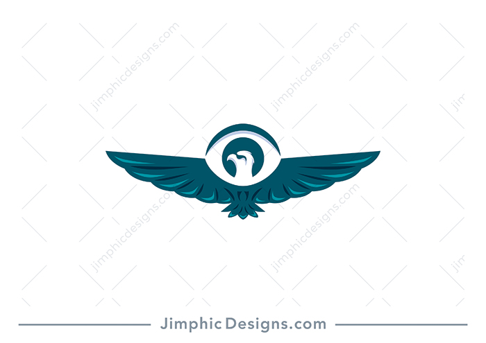 Eagle Eye Logo Design Forming Eyes Stock Vector (Royalty Free) 1796159422 |  Shutterstock