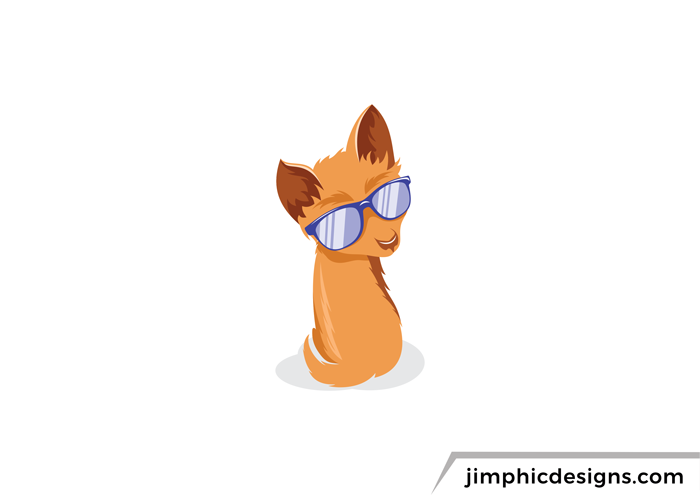 Cool cat looking back over his shoulder with sunglasses