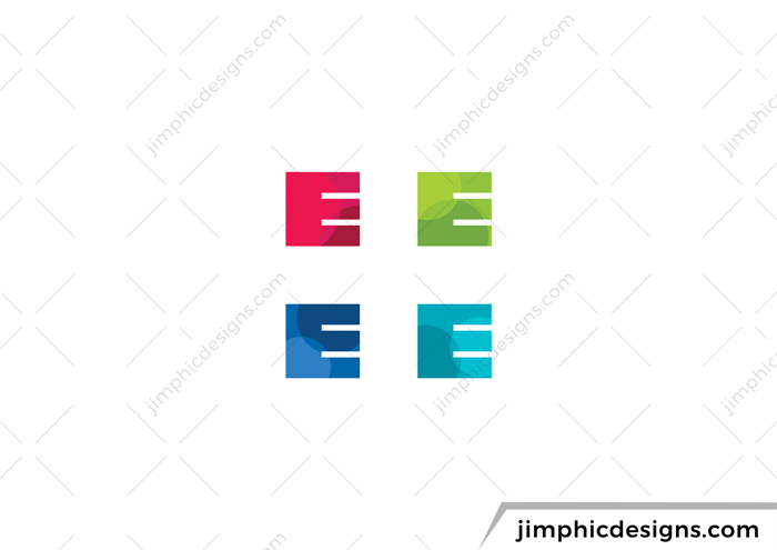 Four colorful uppercase letter E's creates a medical cross shape