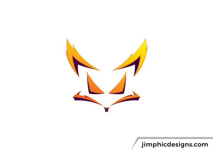 Modern 3D fox logo design