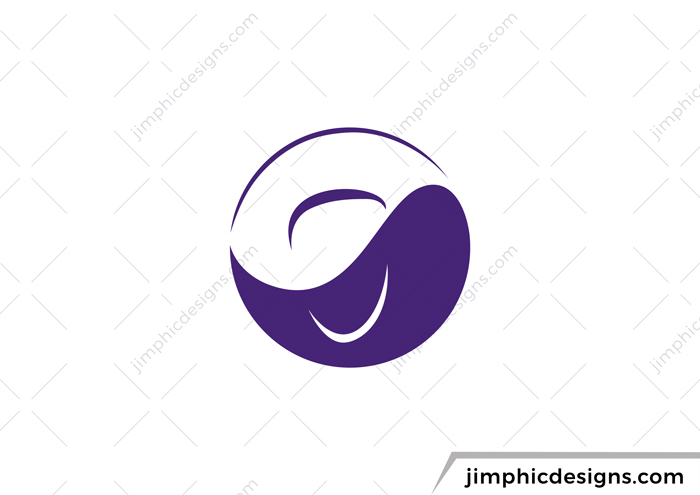 Women fashion logo inside a circle with an abstract face and top hat.