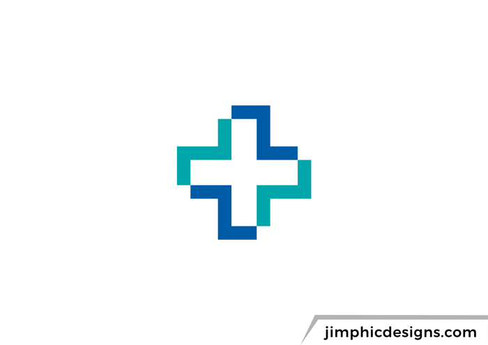 Medical cross is shaped with the letter Z