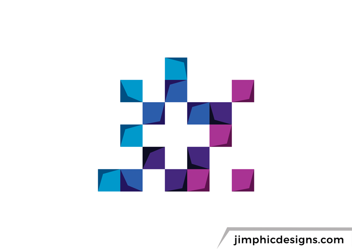 Medical cross shaped with flipping blocks