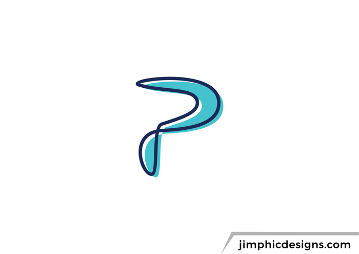 Letter P logo design.