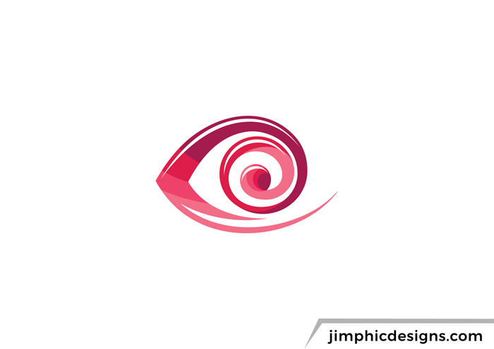 Abstract Eye Logo Letter, vision eye symbol vector template design V5