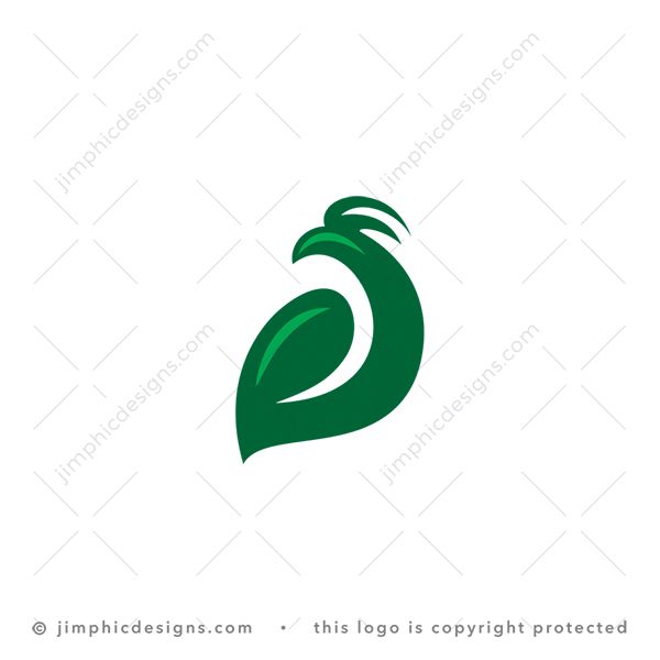 Eagle Leaf Logo logo for sale: Smooth and simplistic leaf design shaped into an eagle.