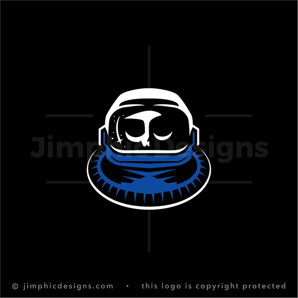 Astronaut Skull Logo