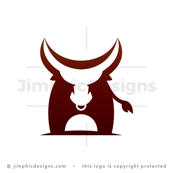 Charging Brown Bull Logo