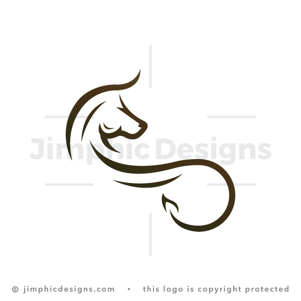 Elegant Lines Bull Logo