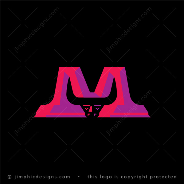 Letter M Bull Logo