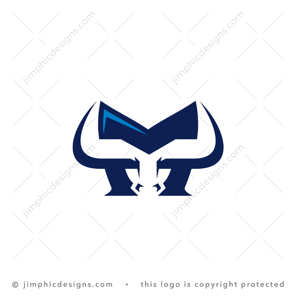 Letter M Bull Logo