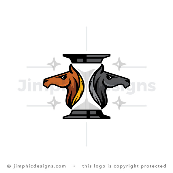 Horses Hourglass Logo