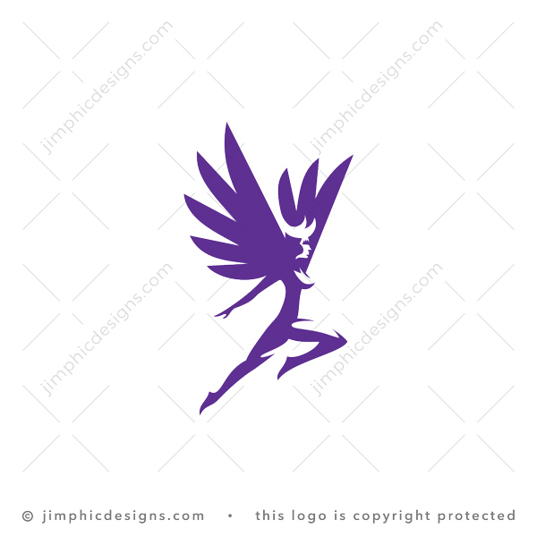 Flying Female Warrior Logo