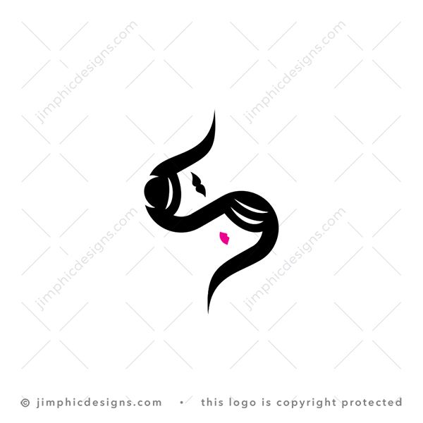 Unisex S Logo logo for sale: Modern letter S shapes the two genders on each side.