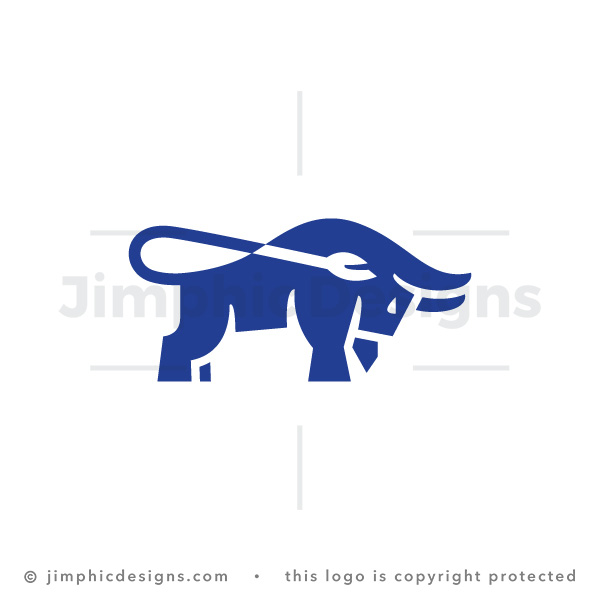 Blue Capital Bull Logo