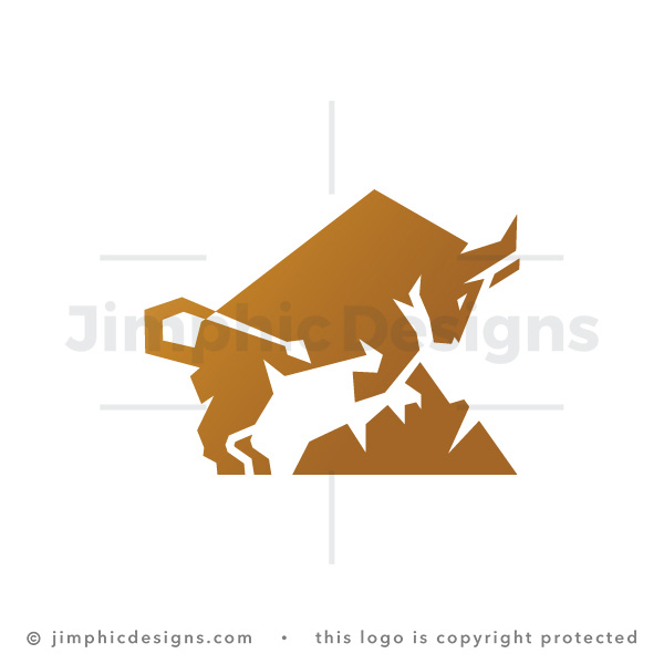 Golden Brave Bull Logo