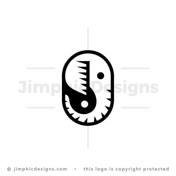 Elephant Yin Yang Logo