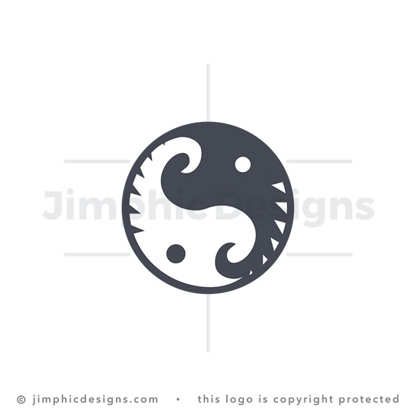 Yin Yang Elephants Logo