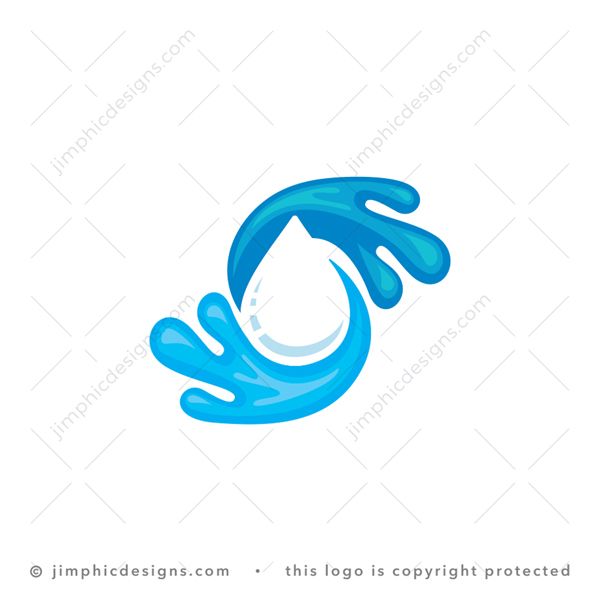 Water drop logo design template. Vector abstract waterdrop paper cut style  logotype. Save water - ecology concept Stock Vector | Adobe Stock