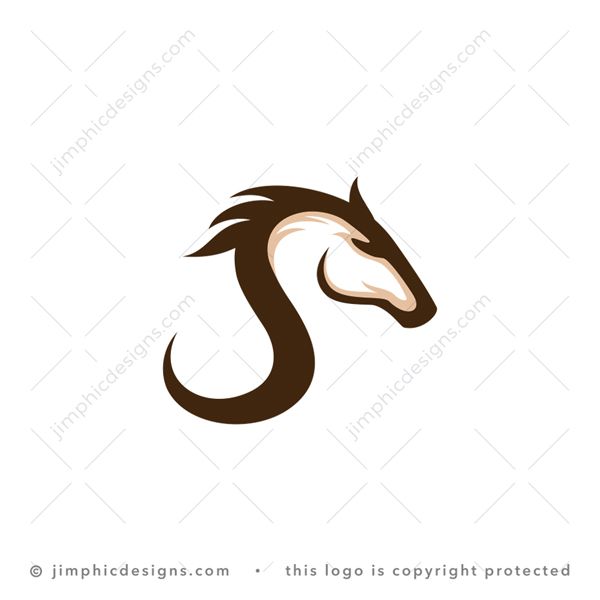 S Horse Logo logo for sale: Modern letter S design with the top part shaped as a horse in motion.