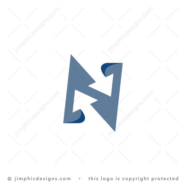 Letter N Arrow Logo