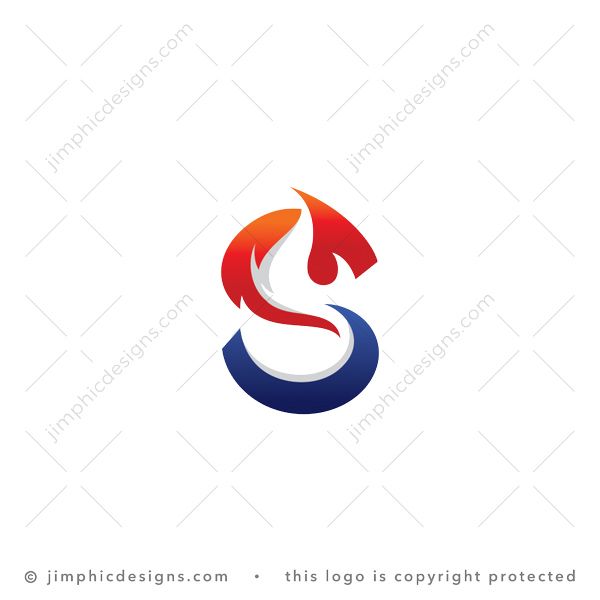 Letter S Fire Logo