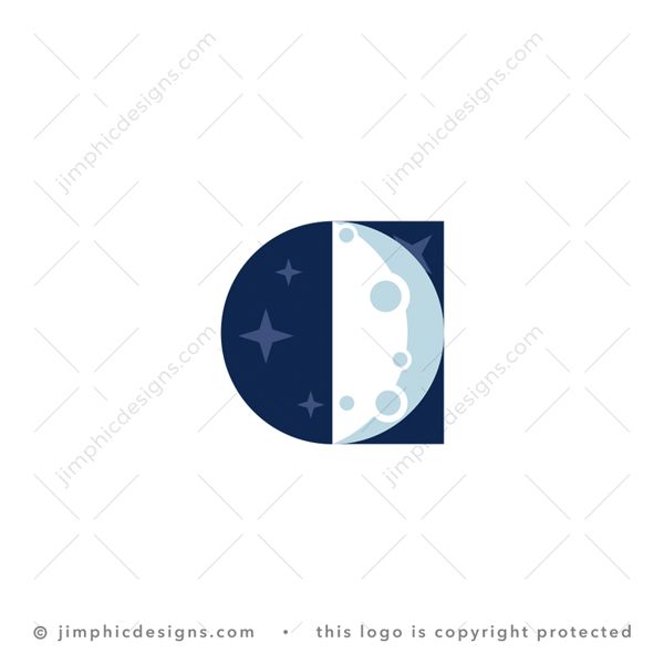 A Halfmoon Logo logo for sale: Very simplistic lowercase letter A design featuring half the moon.