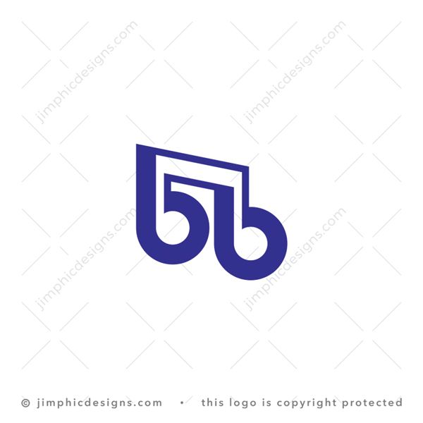 bb Music Logo logo for sale: Iconic music note have the lowercase letter B designs shaped around the lower parts.