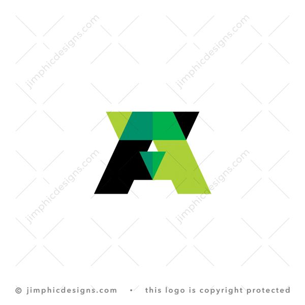 FFA Logo logo for sale: Two big uppercase letter F design facing each other creates the shape of a capital letter A design.