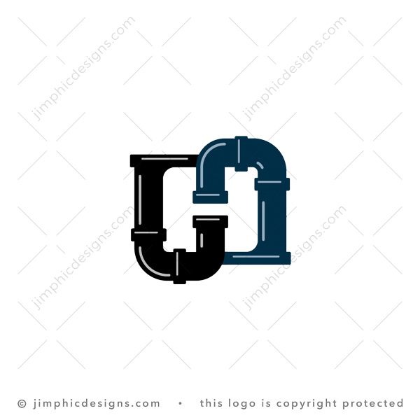 Letter H Pipes Logo