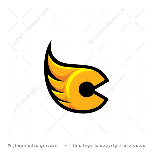 C Logo logo for sale: Modern and iconic letter C design have a big wing attached to it.