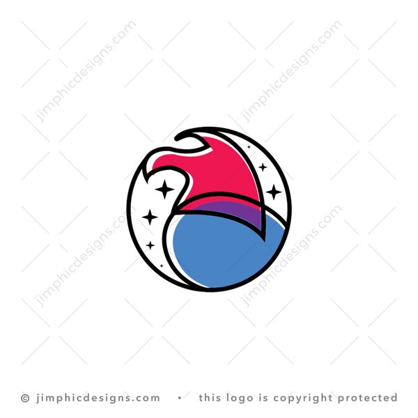 Eagle Logo logo for sale: Modern and abstract eagle bird is shaped with different colored abstract shapes.