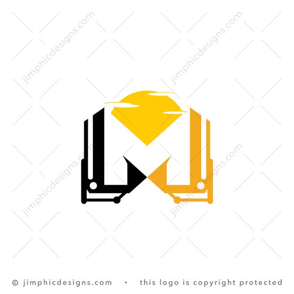 Excavator Letter M Logo