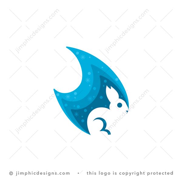 Bunny Logo logo for sale: Modern bunny is shaped inside a sparkling mystical fire graphic.