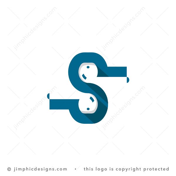 S Pods Logo logo for sale: Modern wireless earphones laying in the shape of the letter S. The iconic Apple Airpods are shaped with negative space while the bold letter S is being created with an outline around the wireless earphones.