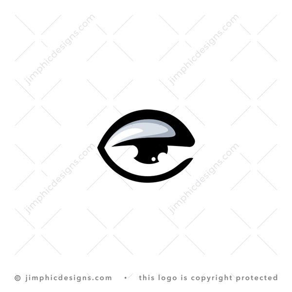 e Eye Logo logo for sale: And modern and simplistic lowercase letter e design is shaped in the form of an eye.