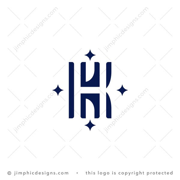 Letters K And H Logo