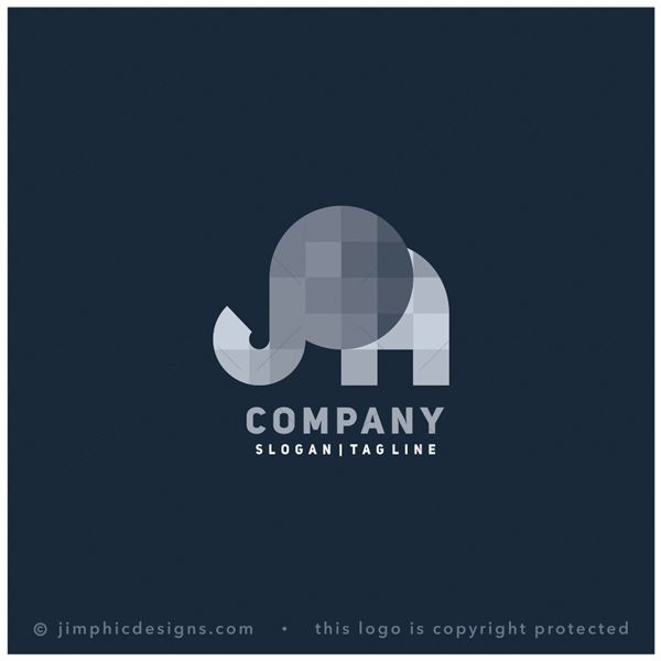 Pixel Elephant Logo