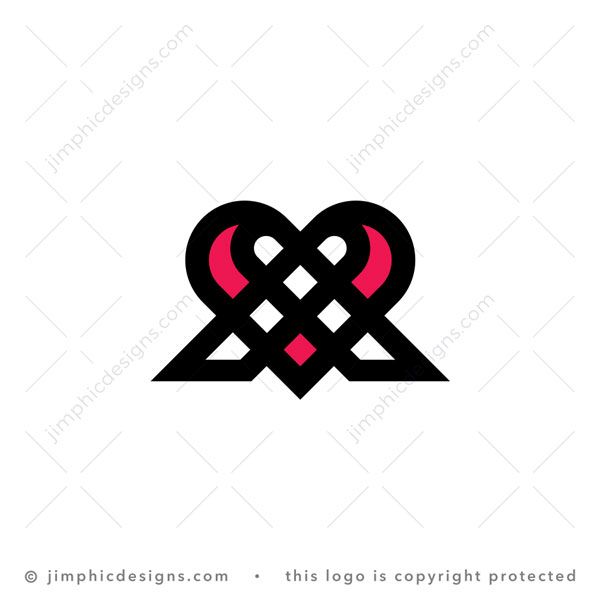 Letters AA Heart Logo - Jimphic Designs