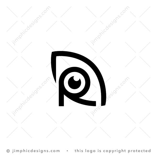 Letter R Eye Logo