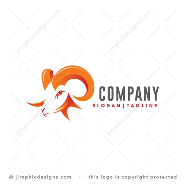 Premium Vector | Goat ram logo design vector template