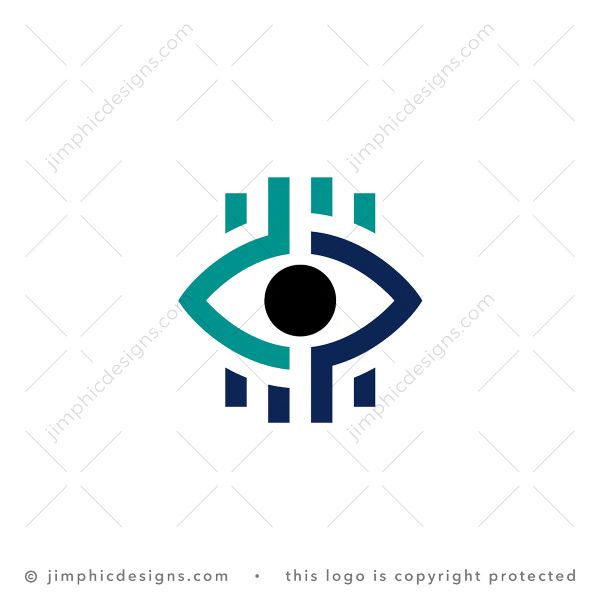 Letters Dp Eye Logo