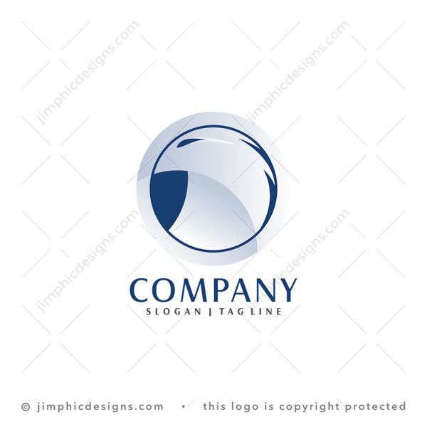 Eagle Logo logo for sale: Modern and swift eagle head design is shaped perfectly into a circle with very soft colors.