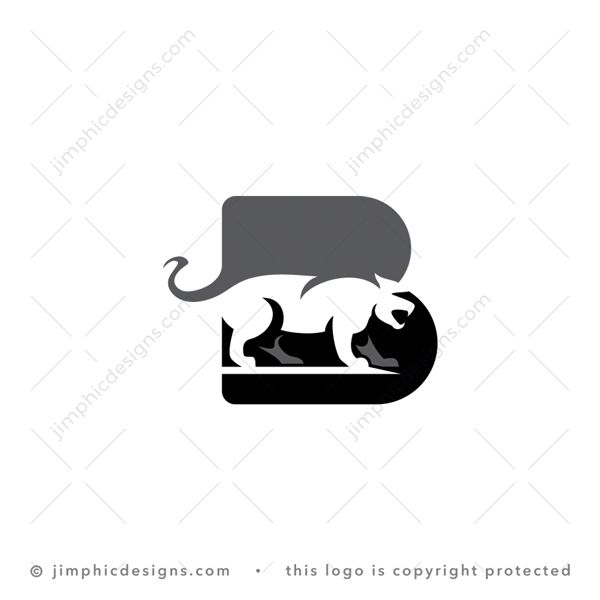 Tiger B Logo logo for sale: Strong and modern letter B featuring a big strong tiger in the center.