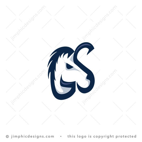 Letters GS Horse Logo