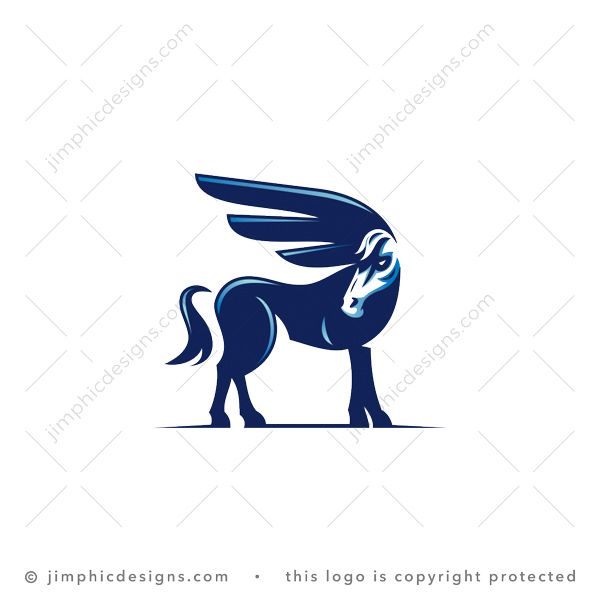 Pegasus Horse Logo