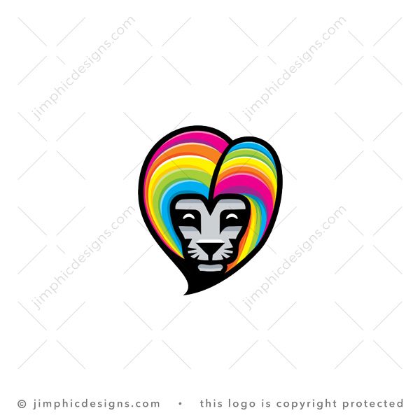 Colorful Lion Logo